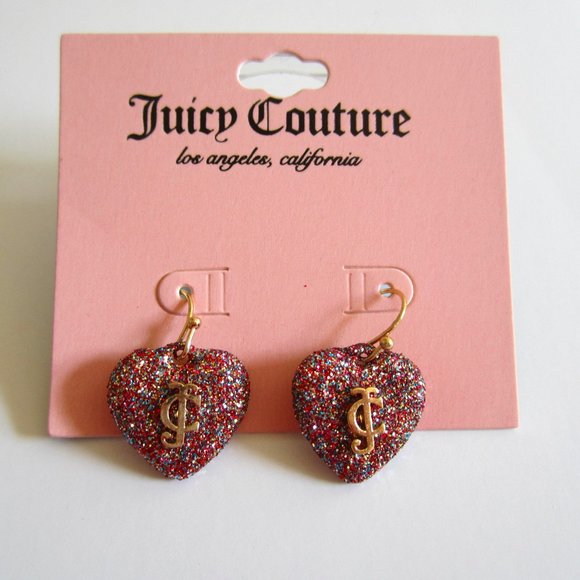 Juicy Couture Jewelry Juicy Couture Confetti Heart Earrings Poshmark